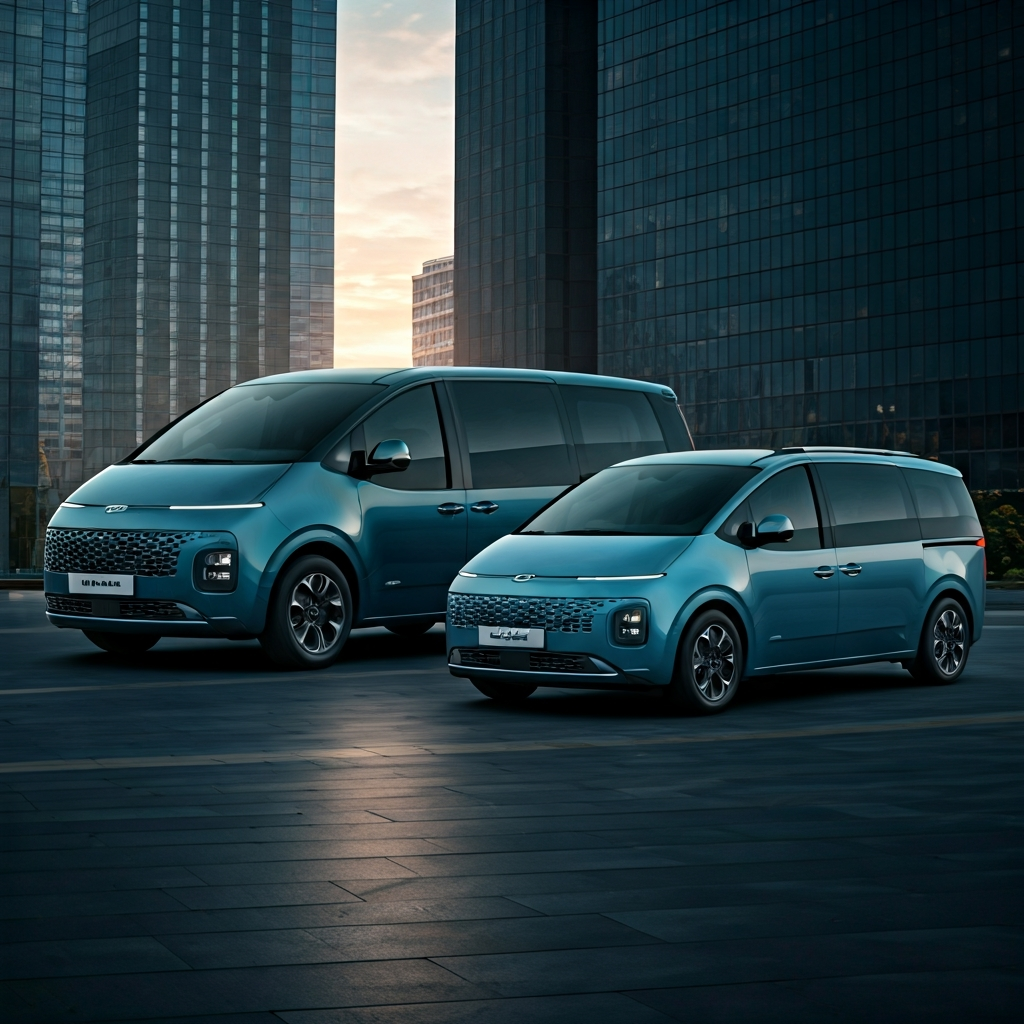 Mobil Listrik Komersial Hyundai Staria EV dan Kia 