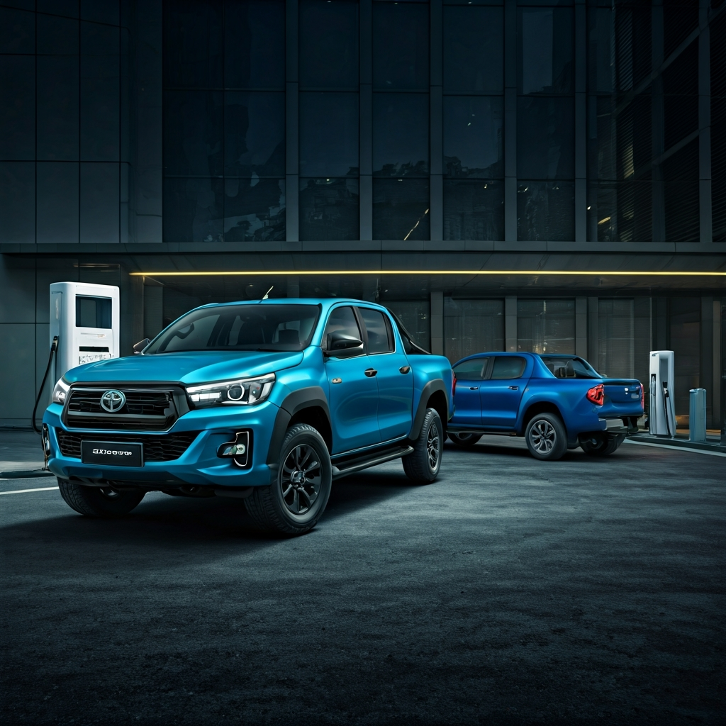 Mobil Listrik Komersial Toyota Hilux EV dan Ford R